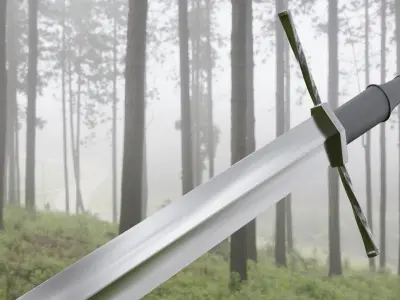 Bastard Sword 3D model