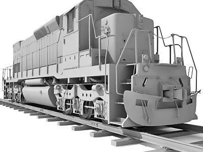 Train Locomotive 033 3D model