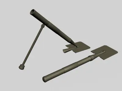 Russian Mortar Shovel 1939 3D model