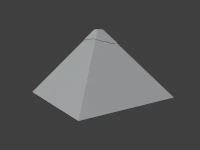 Cheops Pyramid Low-poly 3D model