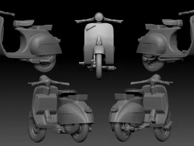 vespa old Free 3D print model