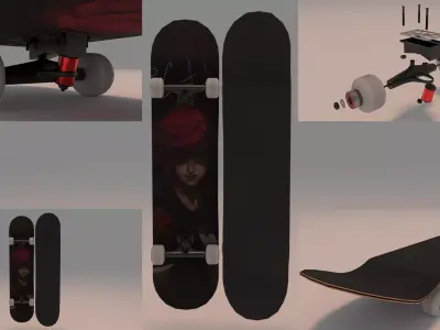 Arcane Vi Skateboard 02 3D model