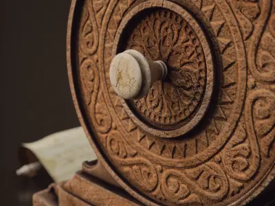 medieval reader gadget 3D model