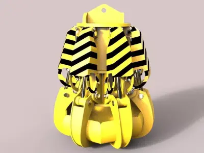 hydraulic-clamshell-grab 3D model