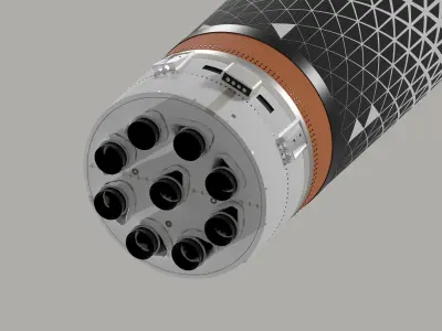 Terran-1 Rocket 3D model