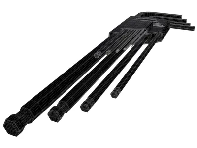 Hex Key Set 3D model
