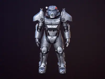 Post Apocalyptic Power Armor 3D model purchase