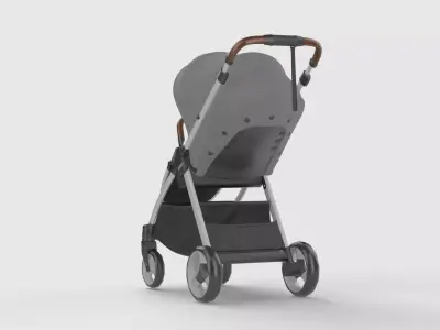 Baby stroller 3D model 3D model 15
