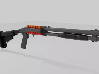Pump Shotgun 3D model