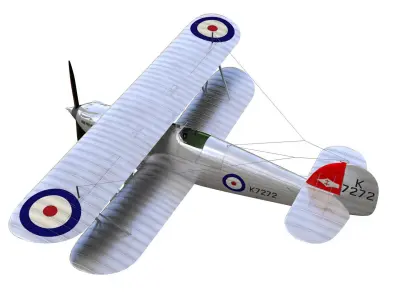 hawker fury 3D model