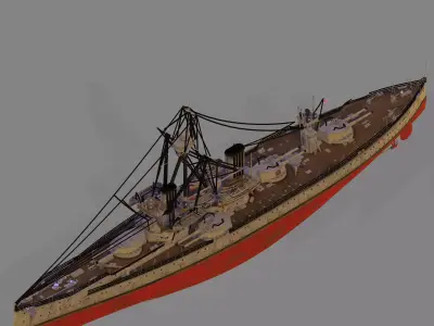 HMS Dreadnought 3D model