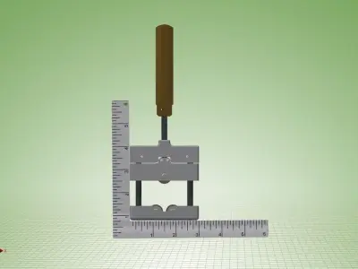Knurling Tool Hand Type Free 3D model