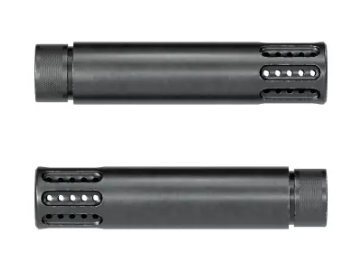 GunTec Muzzle Brake with Slip-Over Barrel Shroud Low-poly 3D model