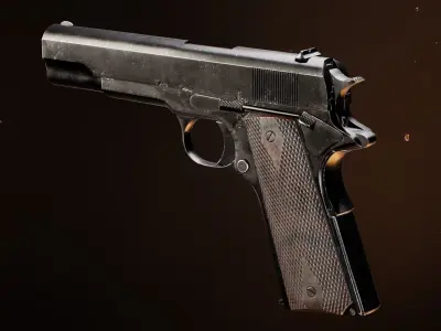 Colt 1911 Low-poly 3D model shop
