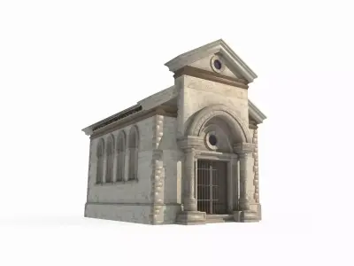 Modern Architecture Cemetery 3D model