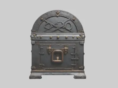 Ironchest Model Low-poly 3D model
