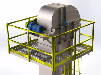 Bucket elevator B550H9700 3D model