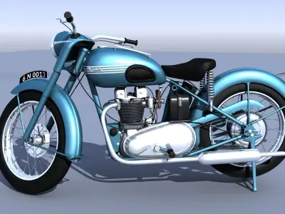 1960 Triumph Thunderbird 3D model