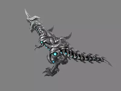 Mount - Dino Type 16 Low-poly 3D model