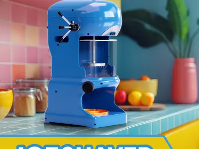 Ice Shaver 3d model kitchen tool 3D model