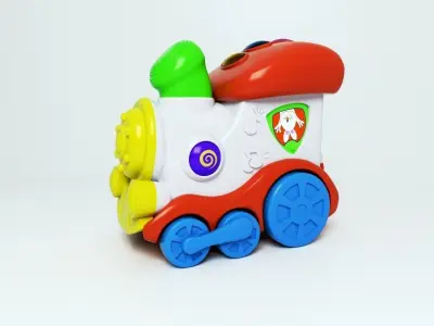 Toy locomotiv 3D model