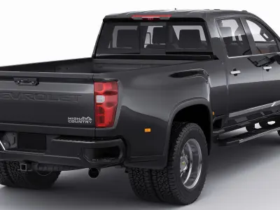 Pick-up Silverado 3500 HD Dually 2024 High Country 3D model