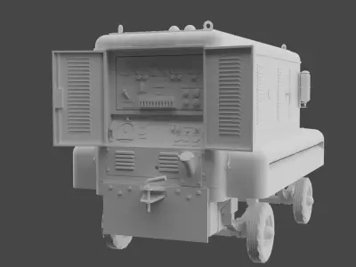 RAF Houchin 25kva Ground Power Unit 3D print model