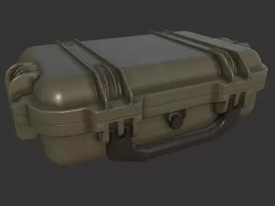 Military Weapons Case Low-poly 3D model