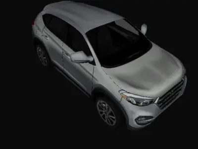 Hyundai Tucson 2017 LOW POLY 3000 Free low-poly 3D model