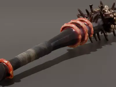 DVL3DStudio Molar Bat Low Poly Dark Horror Game Ready Low-poly 3D model