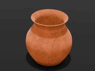 Mud Pot 3D Model Low-poly 3D model