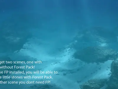 Underwater Reef Scene Animated 3D model