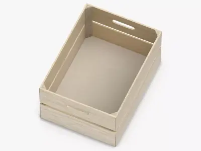 Wooden Crate 01 3D model