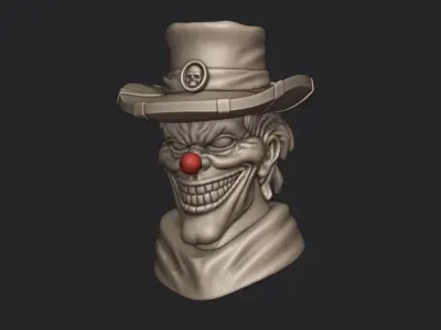 The cowboy clown 3D print model