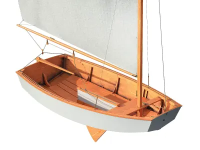Pram Sailboat 3D model