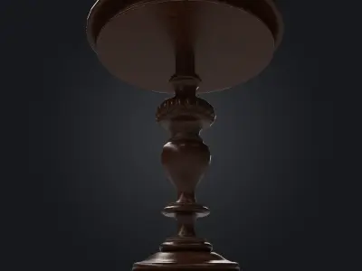 Old Table 001 Low-poly 3D model