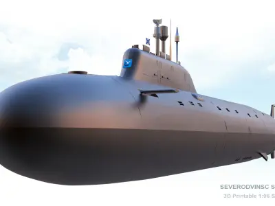 Severodvinsk Submarine 3D Print Model 3D print model