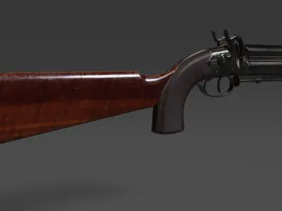 Howdah Hollis pistol Low-poly 3D model