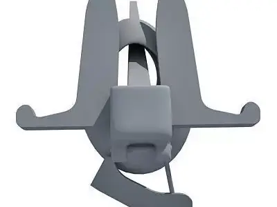 Detailed not textured Anchor 2 3D model