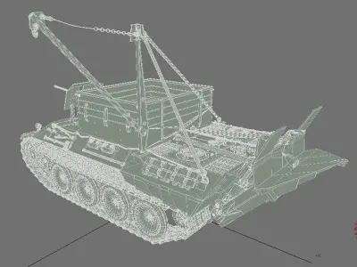 bergepanther world war ii tanks 3D model