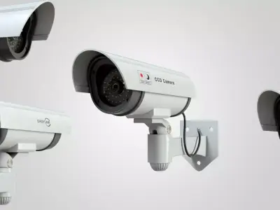 Industrial Camera Low-poly 3D model