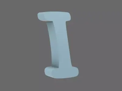 Space Knights V10K Standard Roman Numeral 01 Shoulder Symbols 3D print model