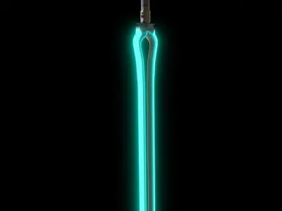 Sci-fi sword for a super villain 2K textures Low-poly 3D model get