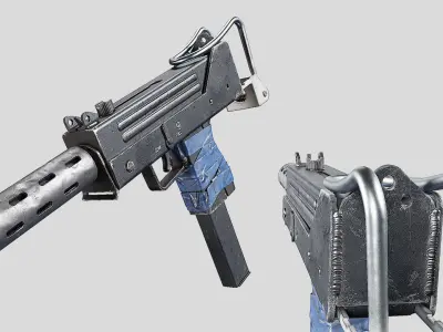 Mac 10 Low-poly 3D model purchase