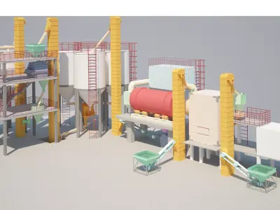 FATORY CEMENT 3D model
