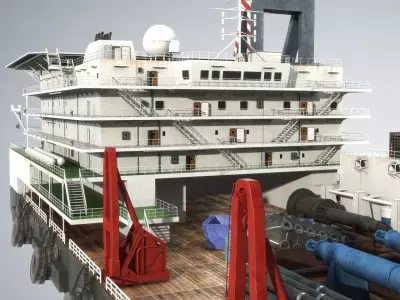 Derrick Lay Vessel 3D model