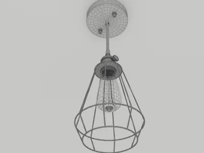 Industrial pendant lamp 1 3D model
