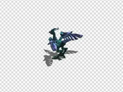 Organ bird   game bird   Low-poly 3D model