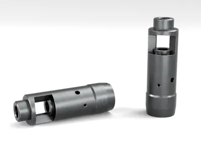 AK74 Muzzle Brake Low-poly 3D model