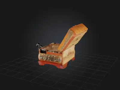 Music Box Low-poly 3D model
